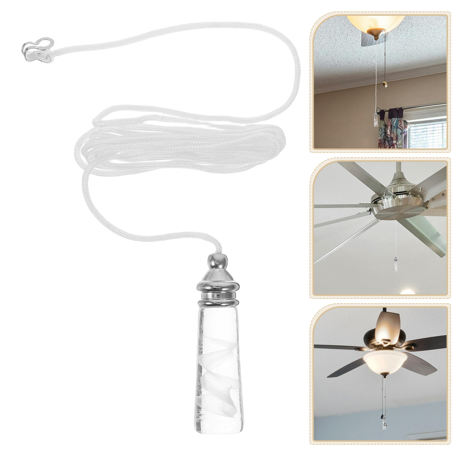 Decor Lighting Fixtures - سلسلة سحب زخرفية لمروحة السقف ووحدة