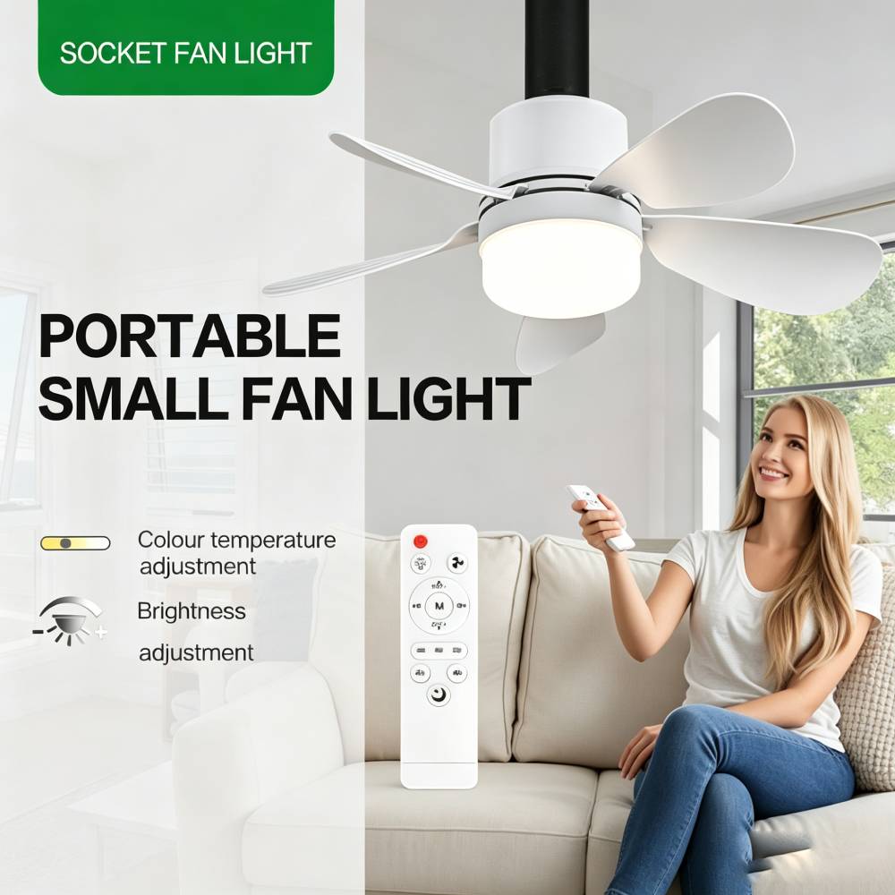 Lighting Decor Room - مروحة سقف صغيرة مع إضاءة LED