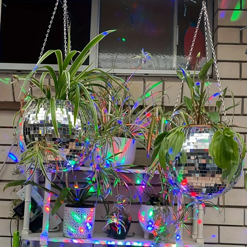 Disco Ball Mirror - زارع كرات ديسكو مرآة معلقة مستوحاة