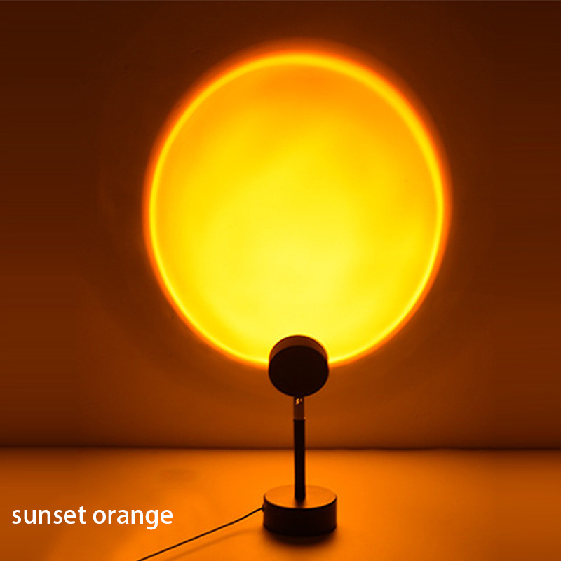 Sunset Lamp Projection - USB مصباح مكتبي قابل لإعادة الشحن