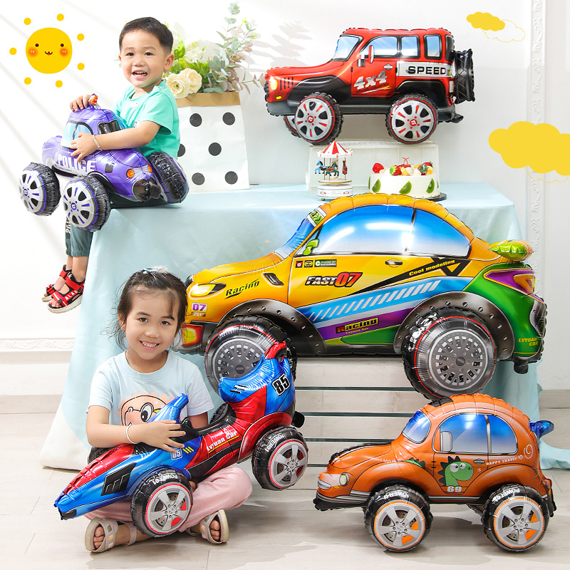 Lighting Mcqueen Birthday Decor - ثلاثية الأبعاد الكرتون سيارة احباط بالون