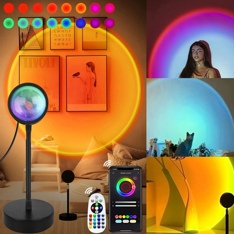 Sunset Lamp Projection - الذكية غروب الشمس مصباح تويا LED