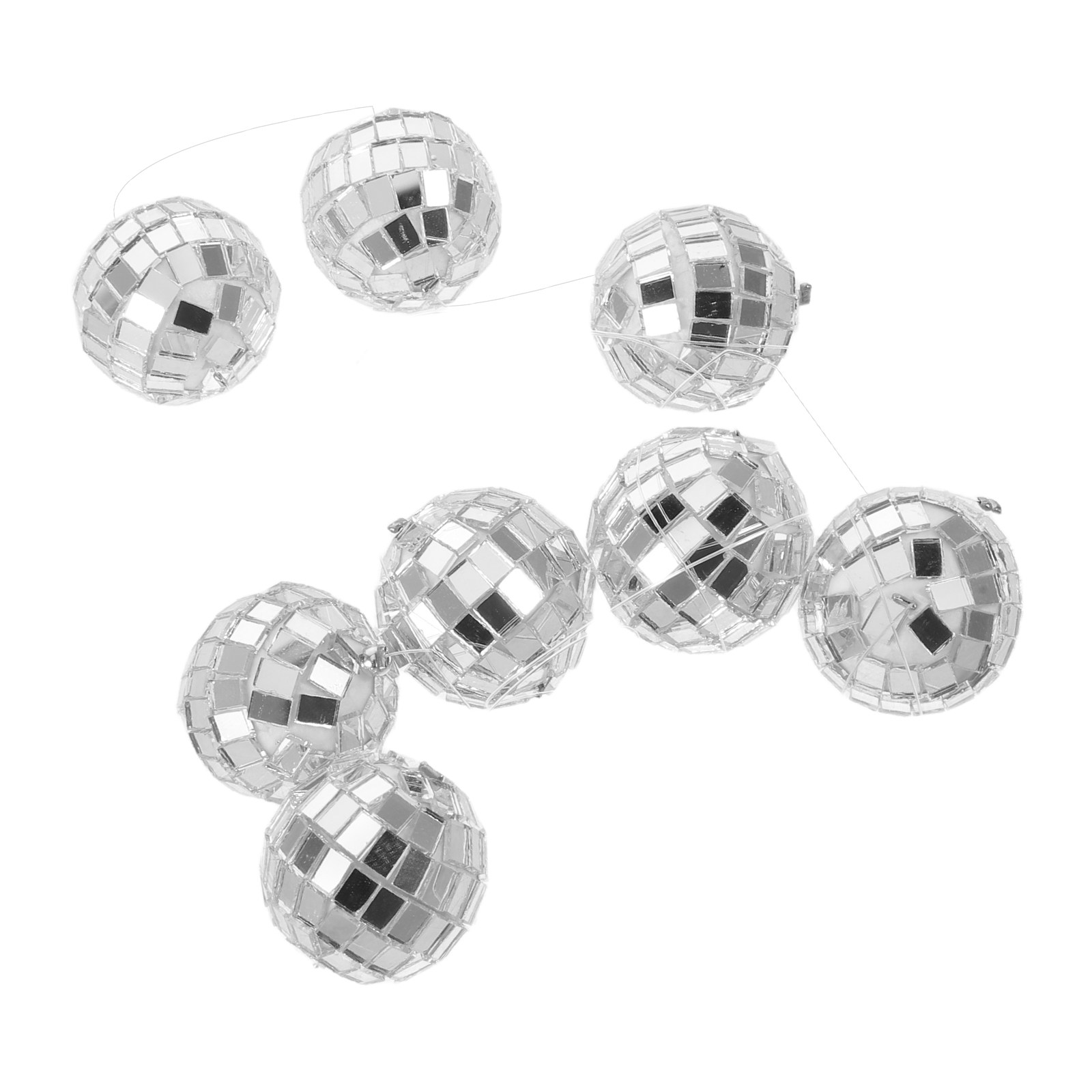 Disco Ball Mirror - 4 قطع من كرات الديسكو الفضية