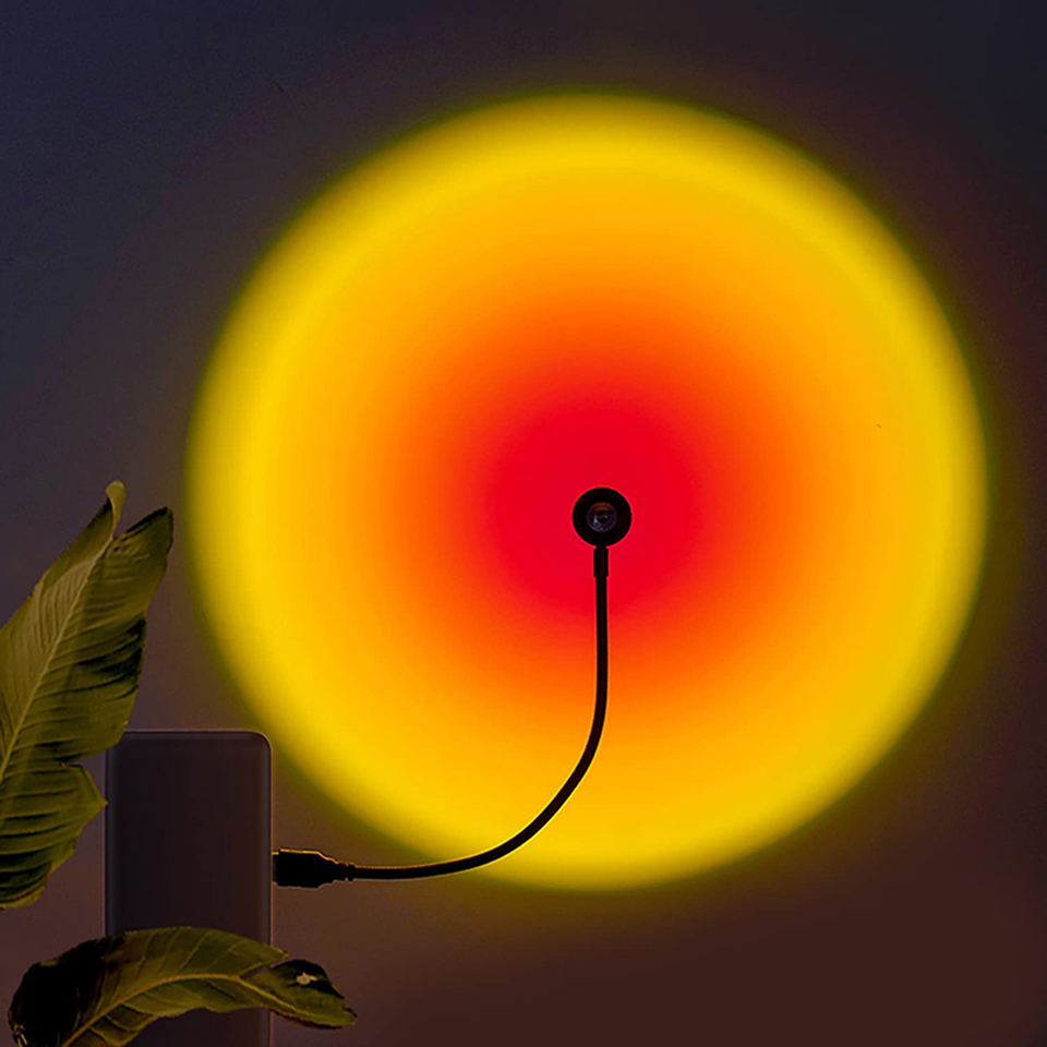 Sunset Lamp Projection - 1x USB غروب الشمس مصباح LED