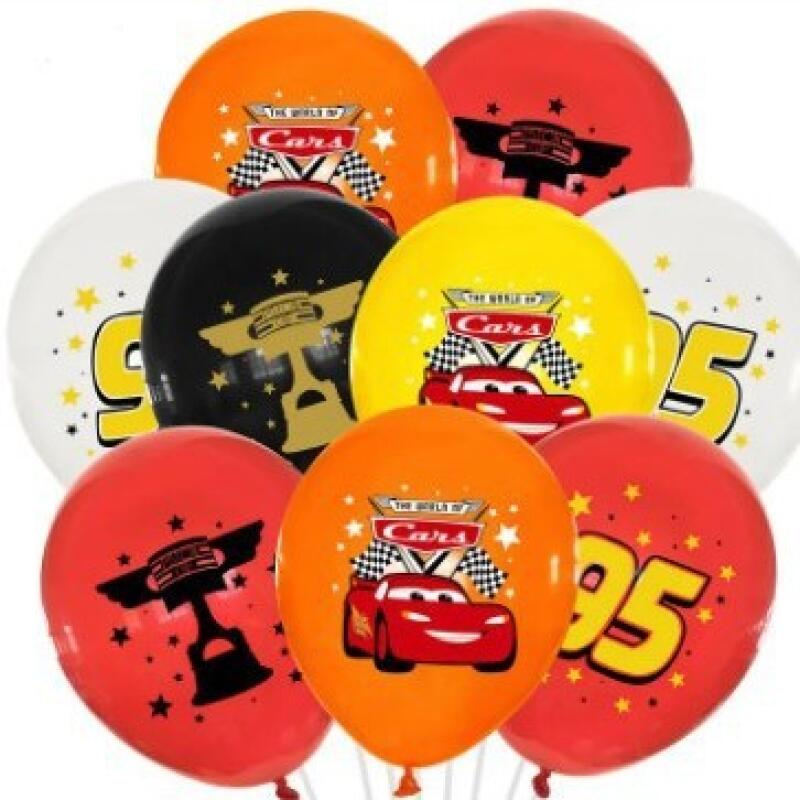 Lighting Mcqueen Birthday Decor - 18 قطعة من بالونات سيارات الكرتون