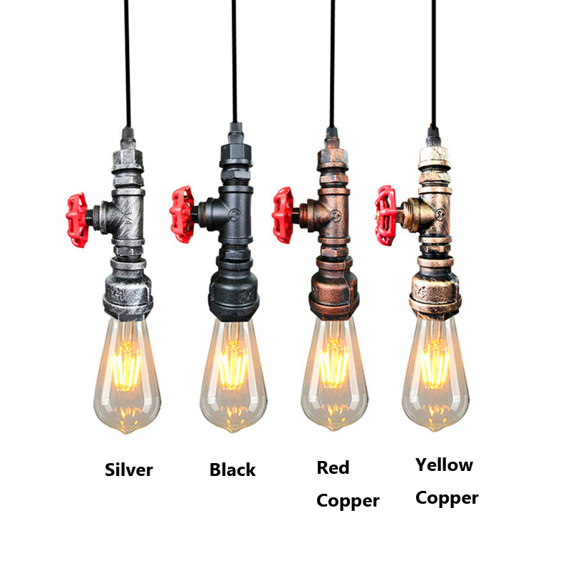 Lighting Metal Wall Decor - مصباح معلق بتصميم أنبوب مياه صناعي