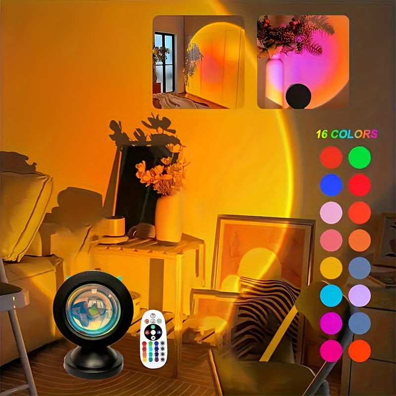 Sunset Lamp Projection - قطعة واحدة من ضوء إسقاط غروب
