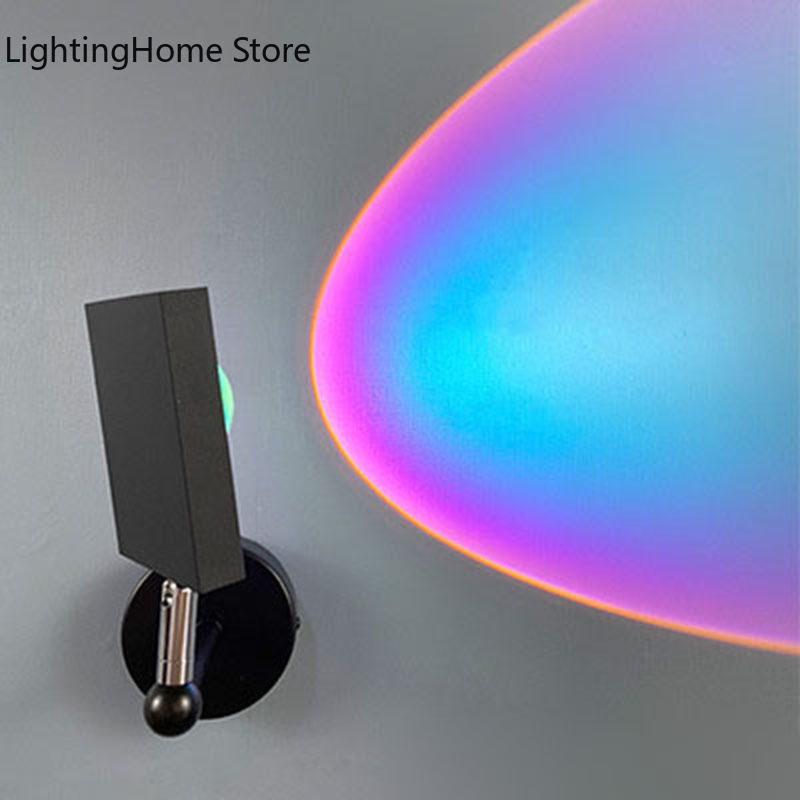 Sunset Lamp Projection - غروب الشمس قوس قزح الإسقاط الجدار