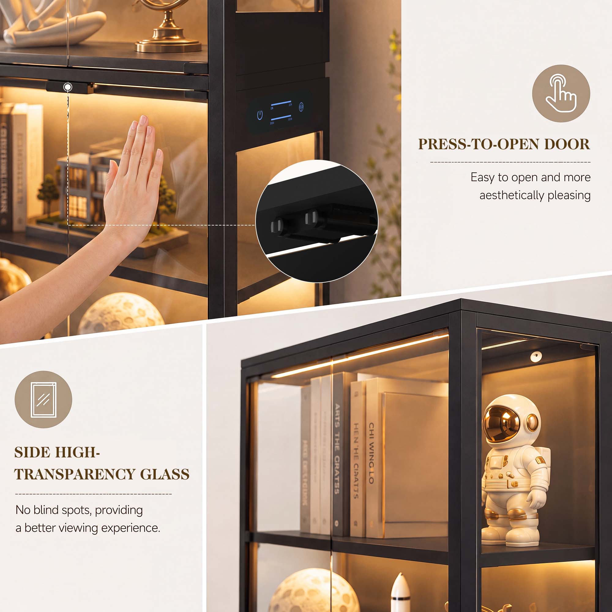 خزانة عرض TCGBKAF ذات 5 طبقات  - مراجعة Home Lighting & Decor St Catharines On وسعره