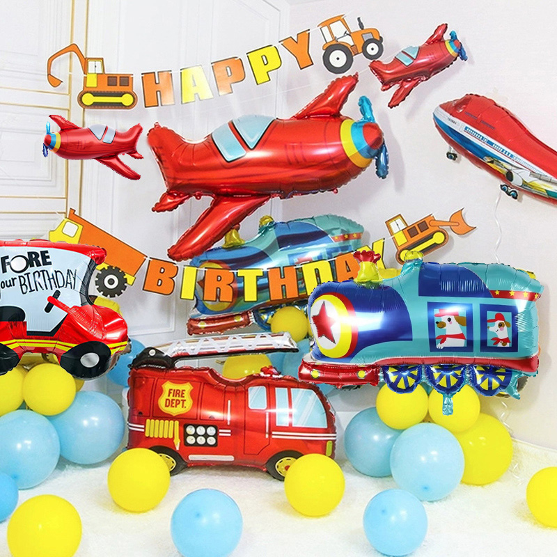 طائرة سيارة احباط بالونات الهي - مراجعة Lighting Mcqueen Birthday Decor وسعره