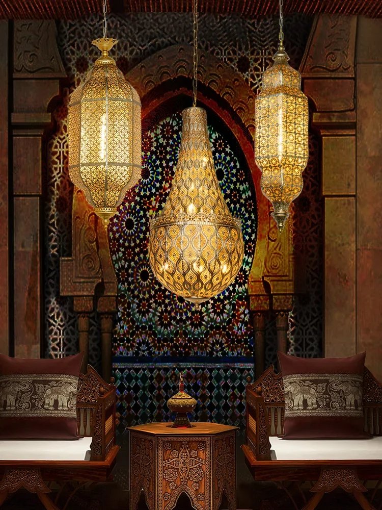 جنوب شرق آسيا المغربي الرجعية  - مراجعة Lighting Metal Wall Decor وسعره