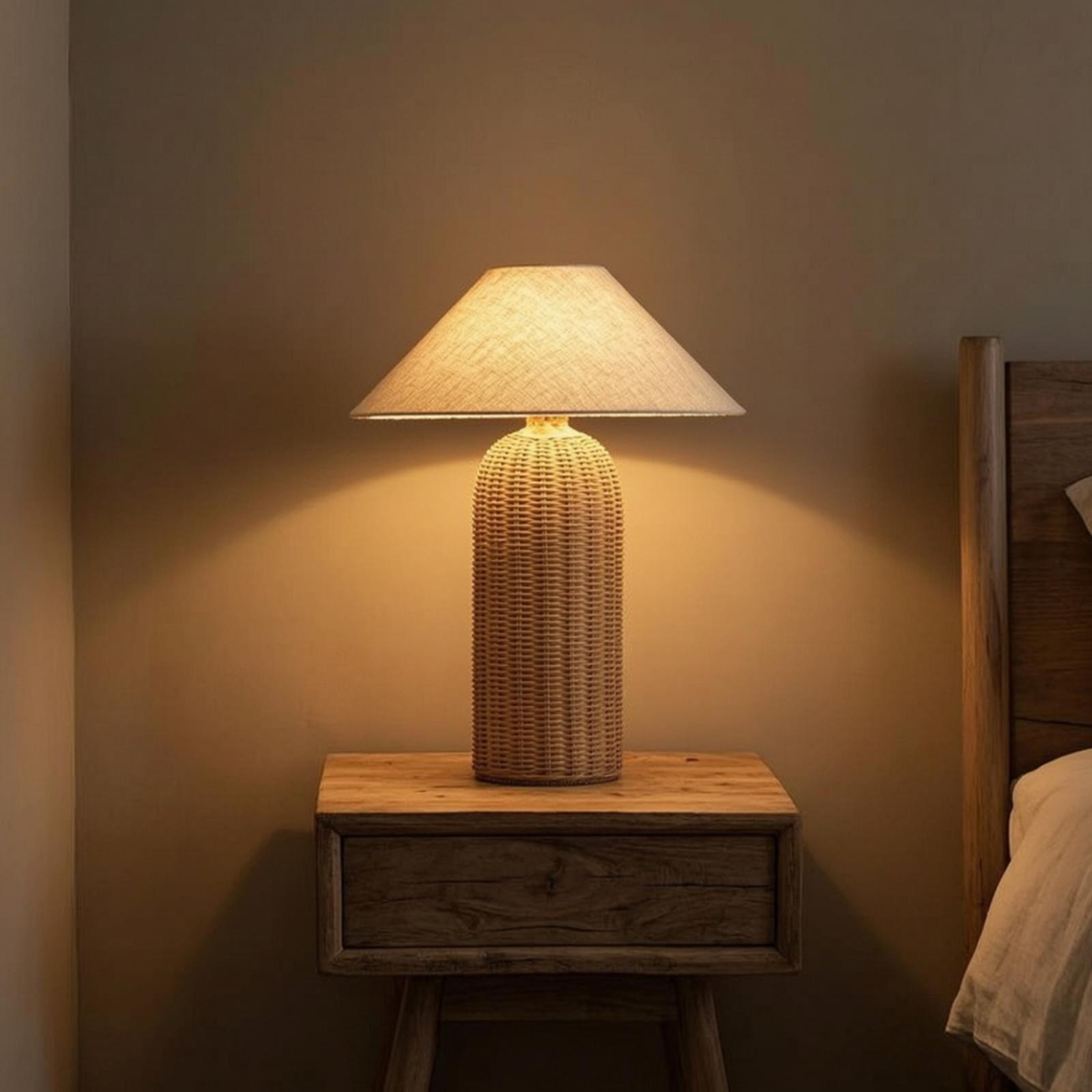 مصباح طاولة جانبي بقاعدة من ال - مراجعة Lighting Decor Room وسعره