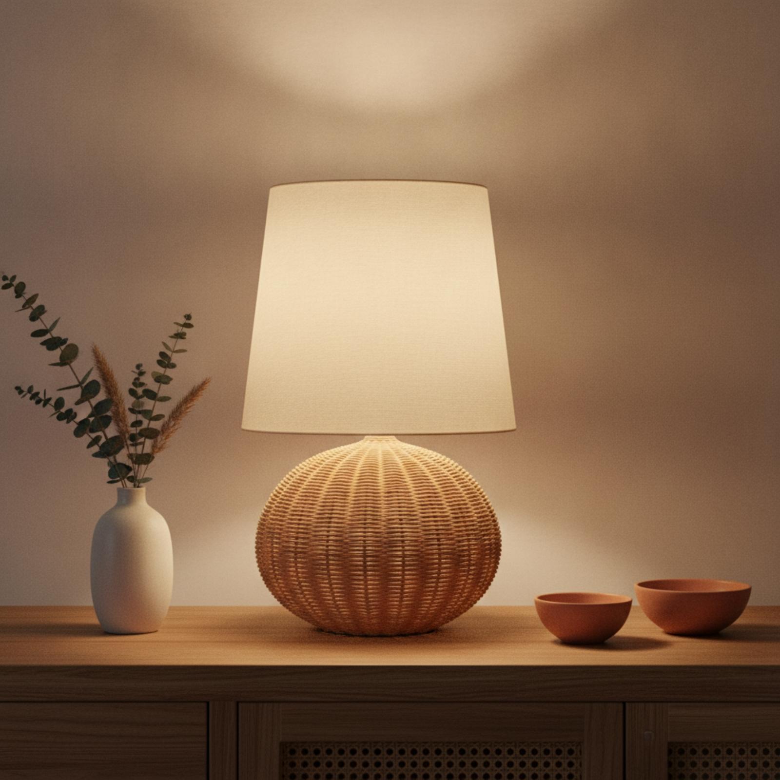 مصباح طاولة جانبي بقاعدة من ال - مراجعة Lighting Decor Room وسعره