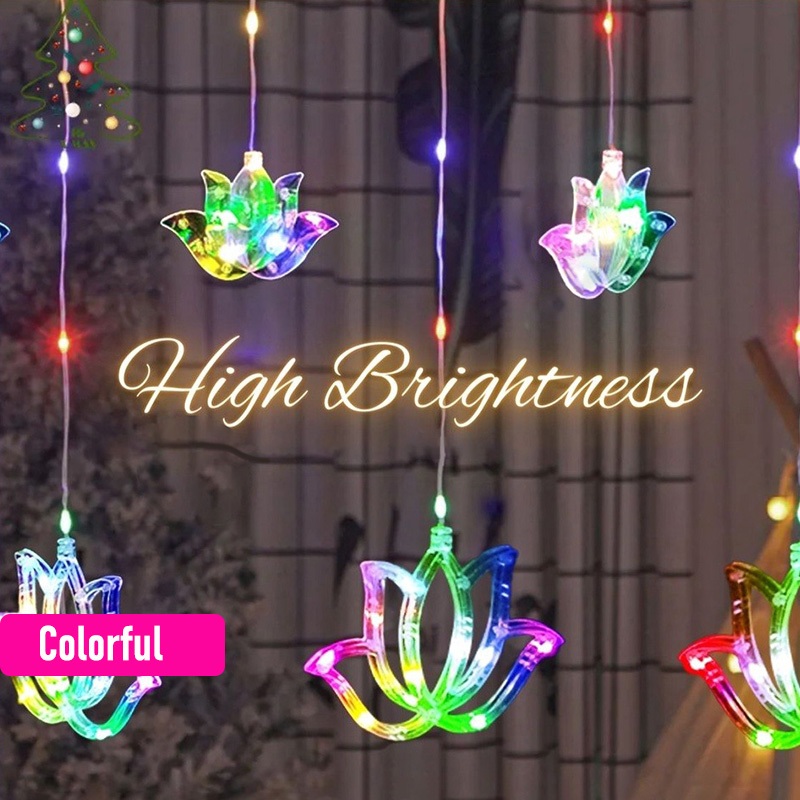 إضاءة ستارة على شكل زهرة اللوت - مراجعة Lighting Decoration For Diwali وسعره
