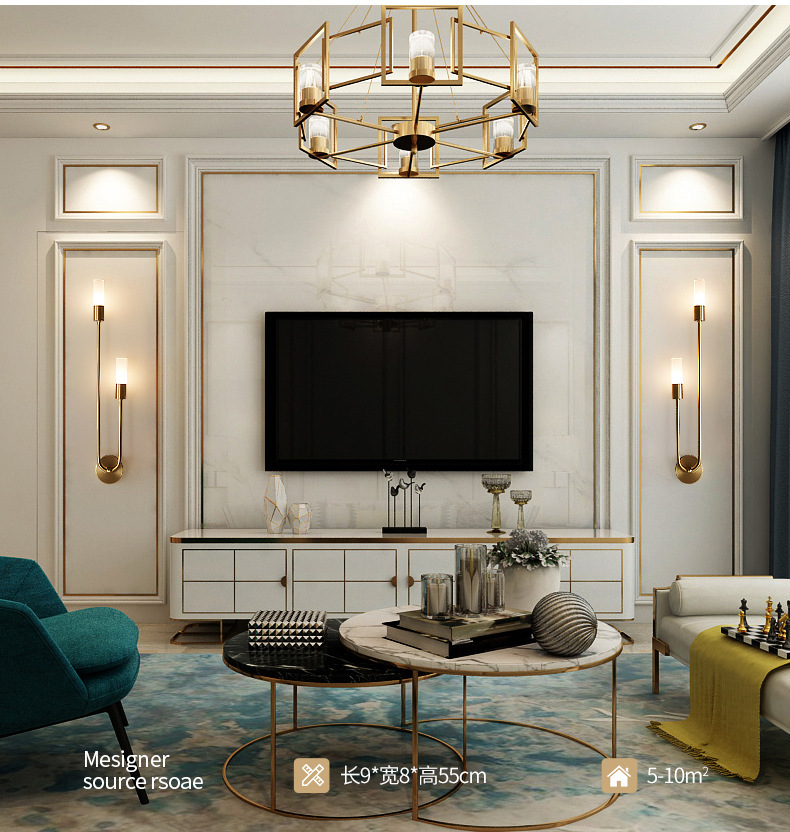 مصباح جداري عصري بتصميم إسكندن - مراجعة Lighting Decor Room وسعره