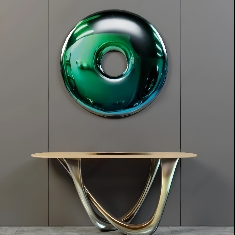 ديكور جداري دائري من الفولاذ ا - مراجعة Lighting Metal Wall Decor وسعره