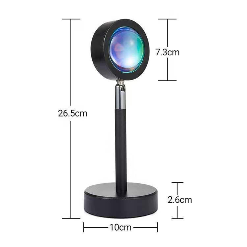 USB مصباح مكتبي قابل لإعادة ال - مراجعة Sunset Lamp Projection وسعره