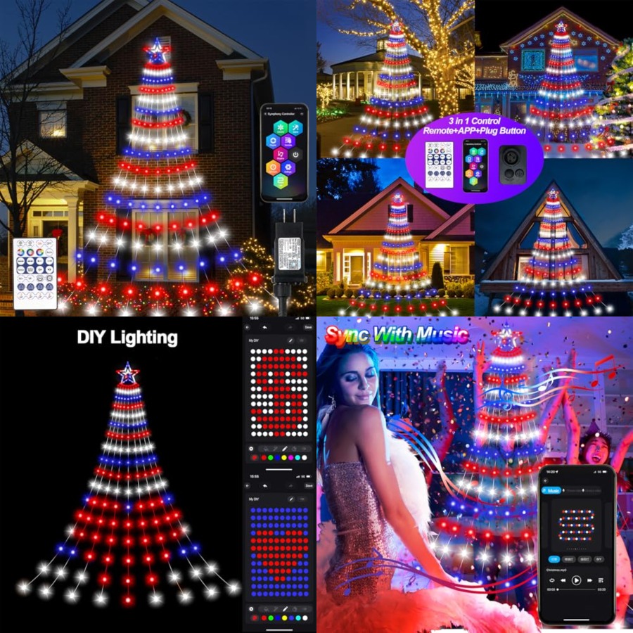 أضواء زينة ذكية لعيد الاستقلال - مراجعة Lighting Tree Decor وسعره