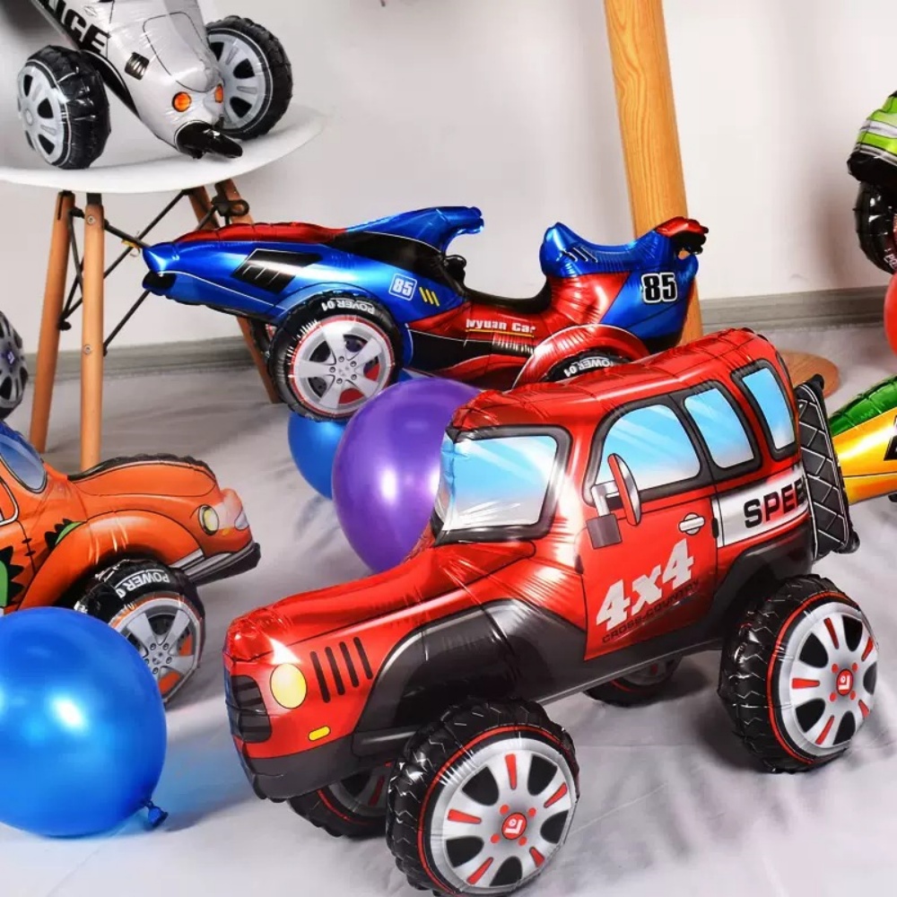 ثلاثية الأبعاد الكرتون سيارة ا - مراجعة Lighting Mcqueen Birthday Decor وسعره