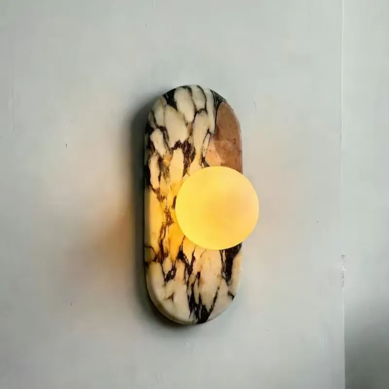 مصباح جداري من الرخام الطبيعي  - مراجعة Lighting Decor Room وسعره