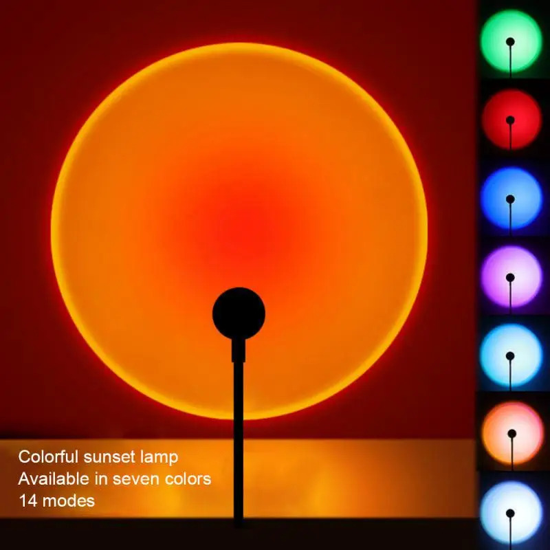 مصباح غروب الشمس LED بـ 1-4 أل - مراجعة Sunset Lamp Projection وسعره