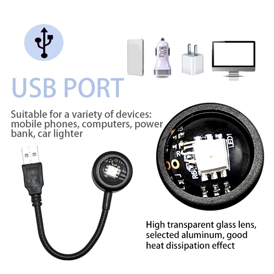 مصباح LED بمنفذ USB لعرض غروب  - مراجعة Sunset Lamp Projection وسعره