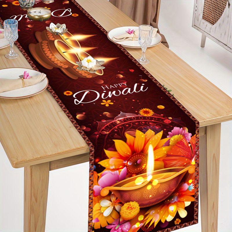 مفرش طاولة ديوالي السعيد من في - مراجعة Lighting Decoration For Diwali وسعره