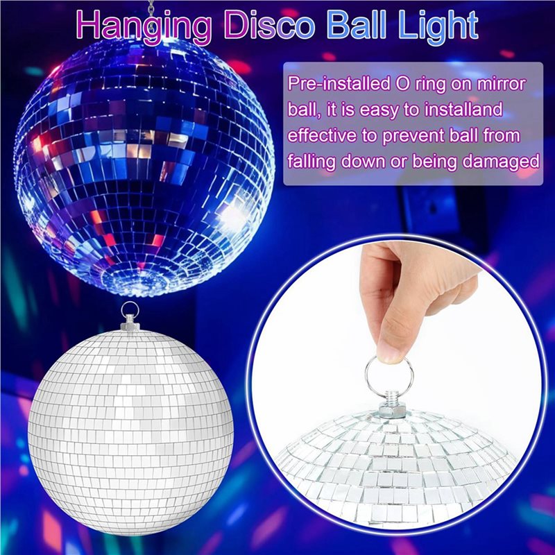 مجموعة AT41 من كرة ديسكو معلقة - مراجعة Disco Ball Mirror وسعره