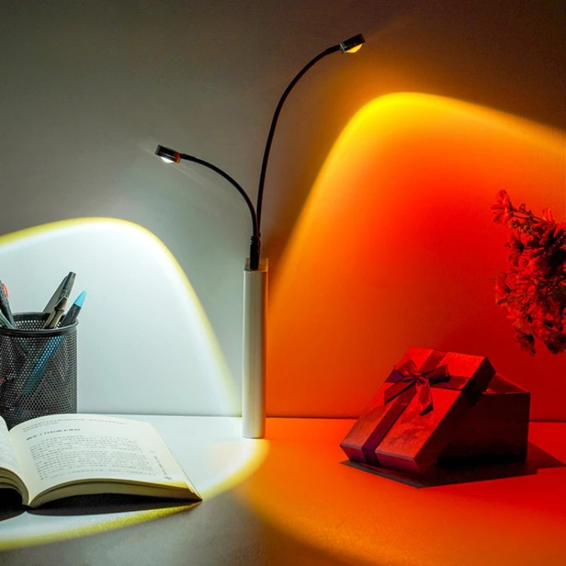 مصباح إسقاط USB غروب الشمس قوس - مراجعة Sunset Lamp Projection وسعره