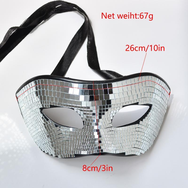 قناع وجه لامع بتأثير كرة الديس - مراجعة Disco Ball Mirror وسعره