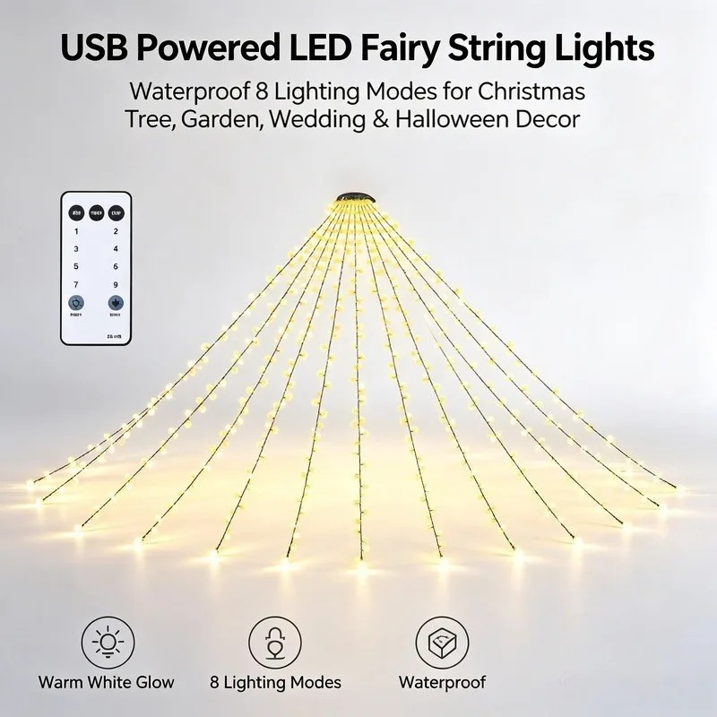 أضواء LED مقاومة للماء تعمل بـ - مراجعة Lighting Decor Wedding وسعره