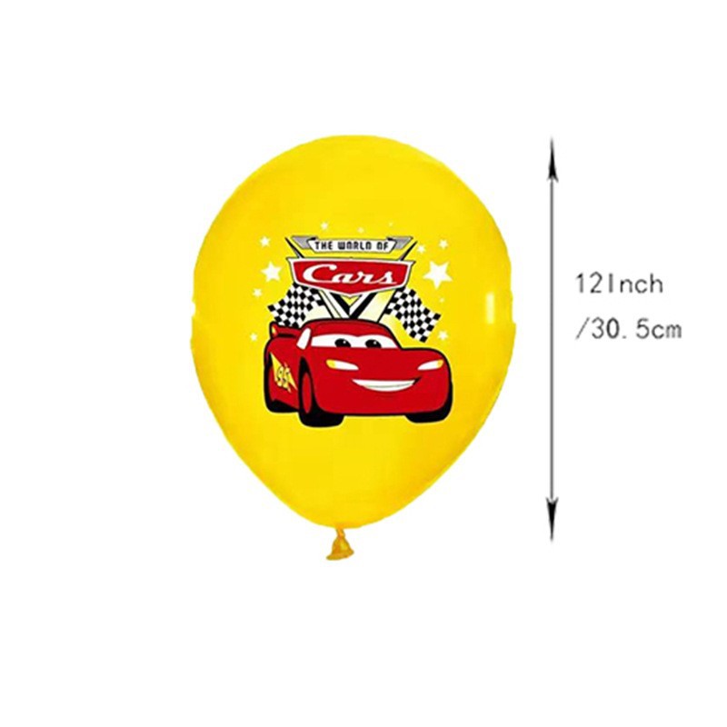 18 قطعة من بالونات سيارات الكر - مراجعة Lighting Mcqueen Birthday Decor وسعره