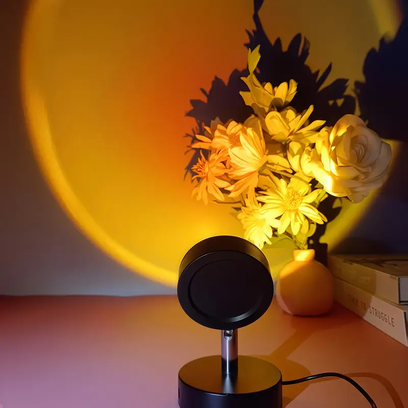 مصباح أجواء الغروب، إضاءة ليلي - مراجعة Sunset Lamp Projection وسعره