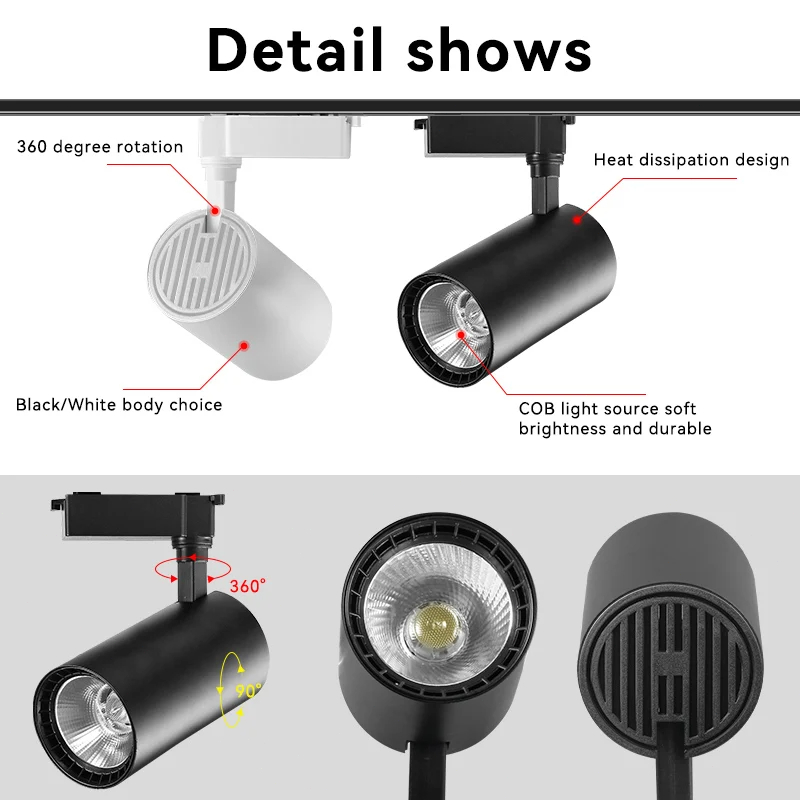 مجموعة إضاءة LED للمسار 110 فو - مراجعة Decor Lighting Fixtures وسعره