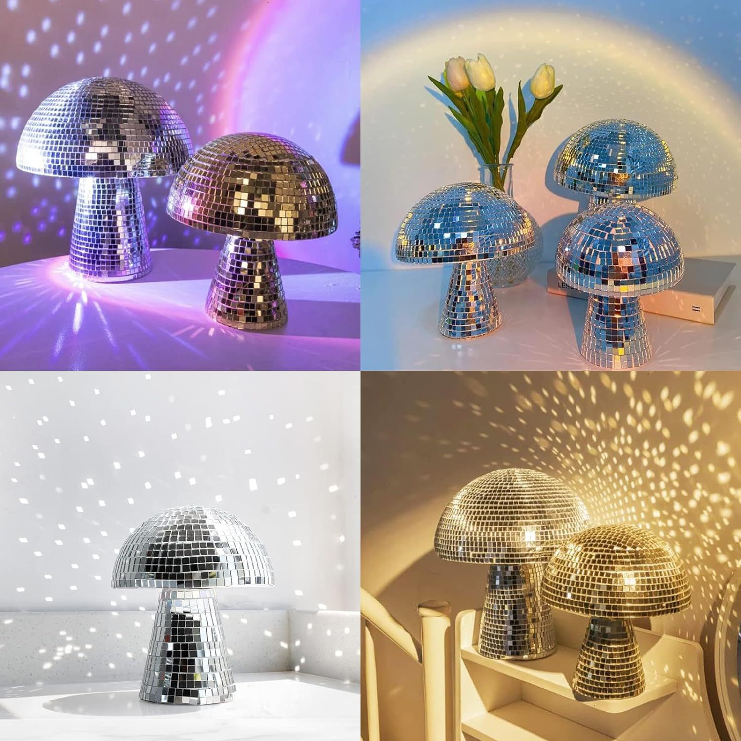 كرة ديسكو على شكل فطر من الزجا - مراجعة Disco Ball Mirror وسعره