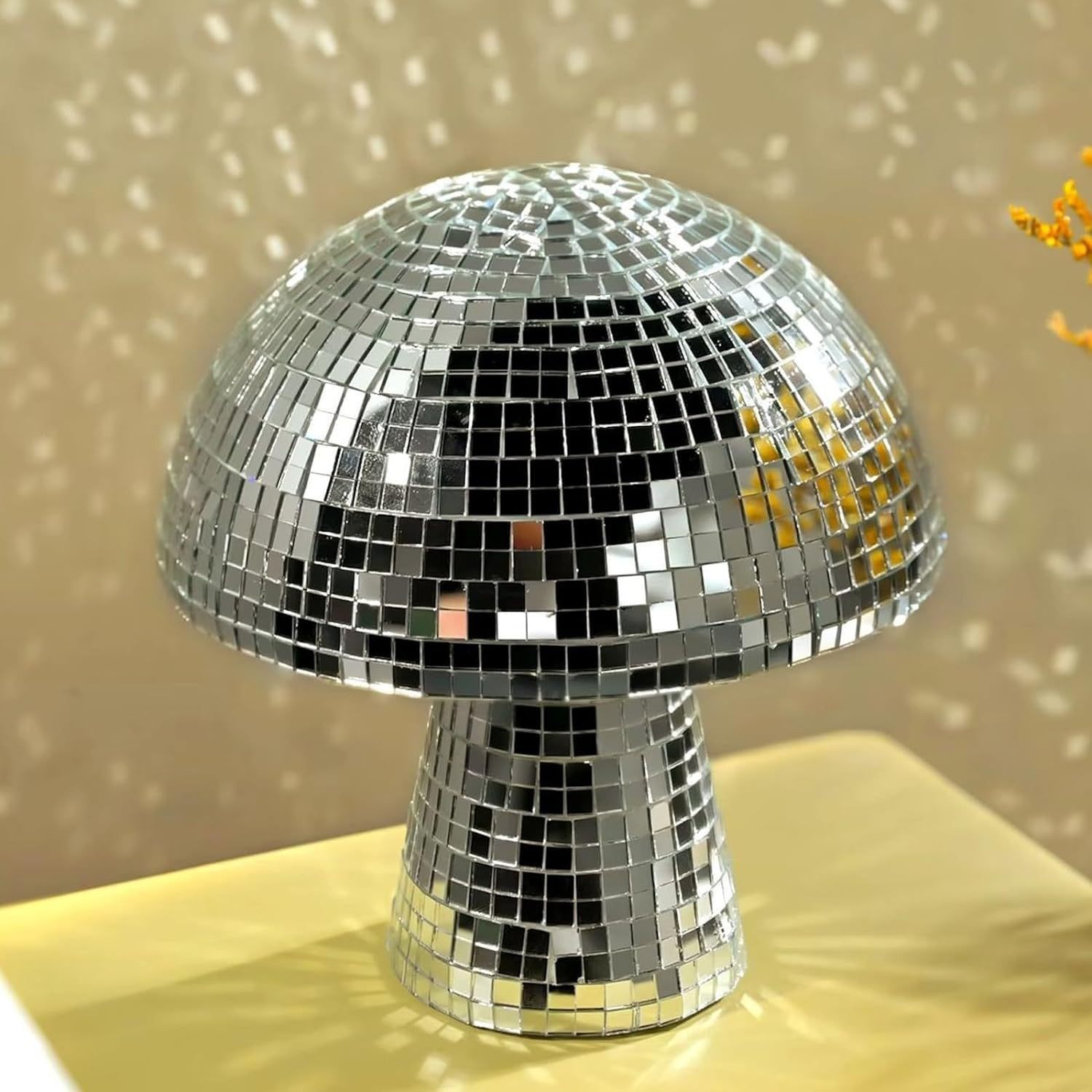 كرة ديسكو على شكل فطر من الزجا - مراجعة Disco Ball Mirror وسعره
