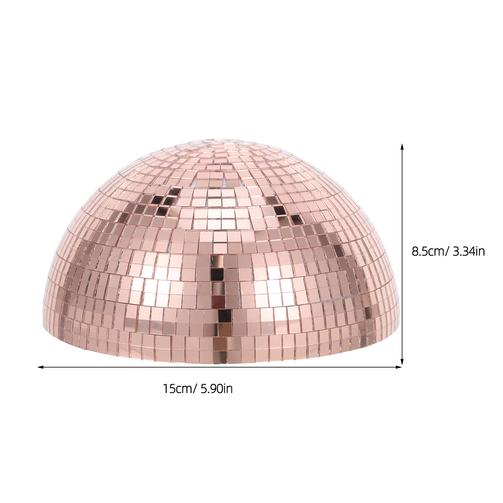 كرة مرآة نصفية للحديقة 15 سم،  - مراجعة Disco Ball Mirror وسعره