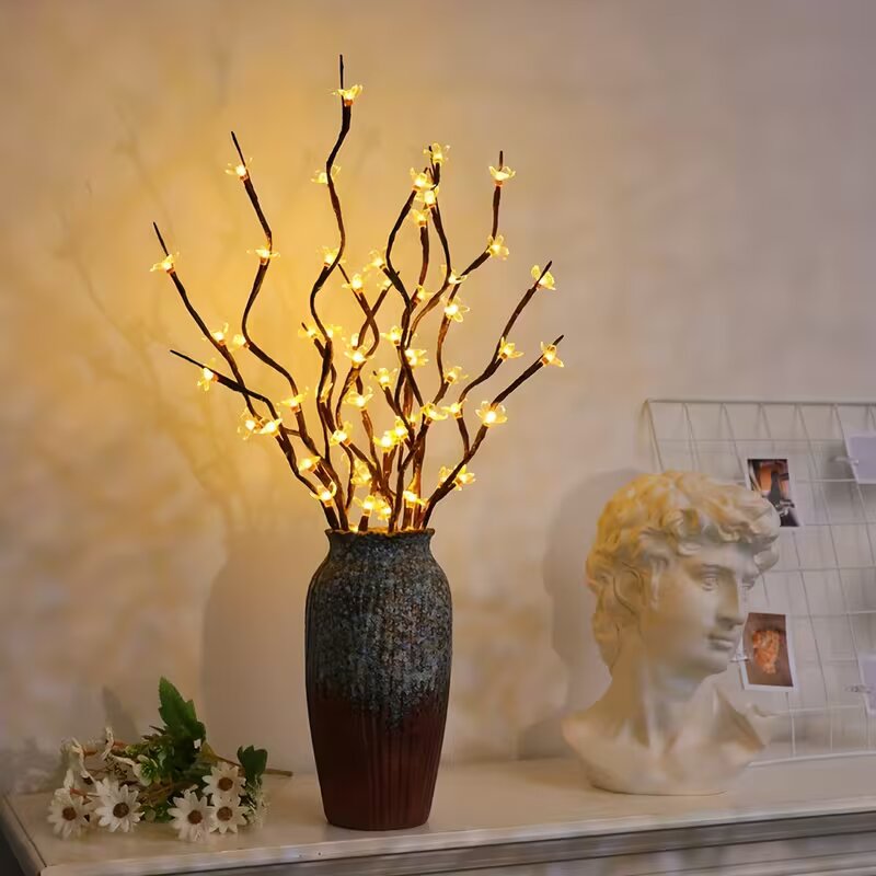 1/2 قطعة إضاءة على شكل فروع شج - مراجعة Lighting Tree Decor وسعره