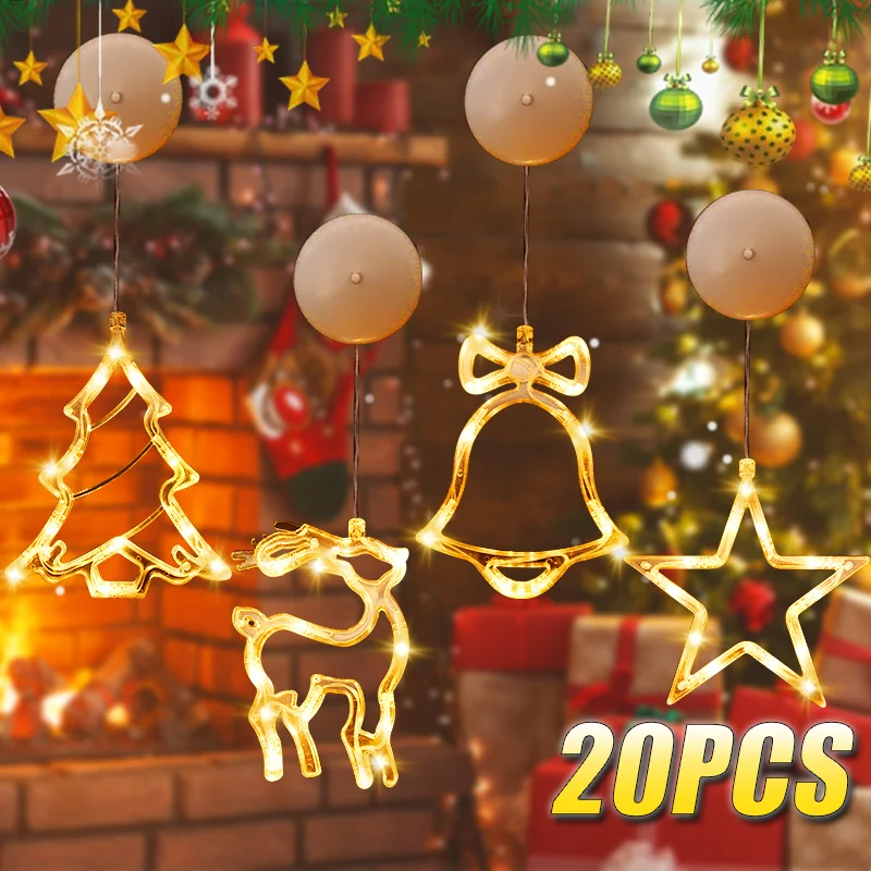 1-20 قطعة LED عيد الميلاد شفط  - مراجعة Lighting Tree Decor وسعره