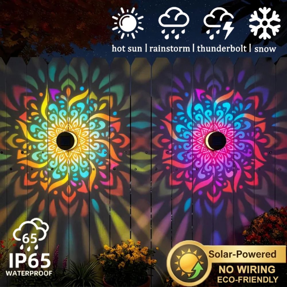 مصباح جداري شمسي بتصميم ماندال - مراجعة Lighting Metal Wall Decor وسعره