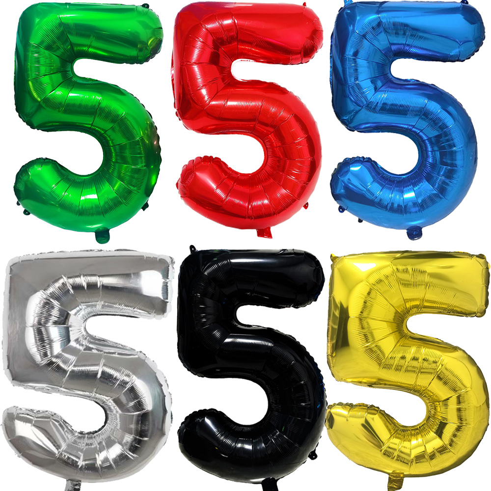 متعدد الألوان أرقام كبيرة 5 با - مراجعة Lighting Mcqueen Birthday Decor وسعره