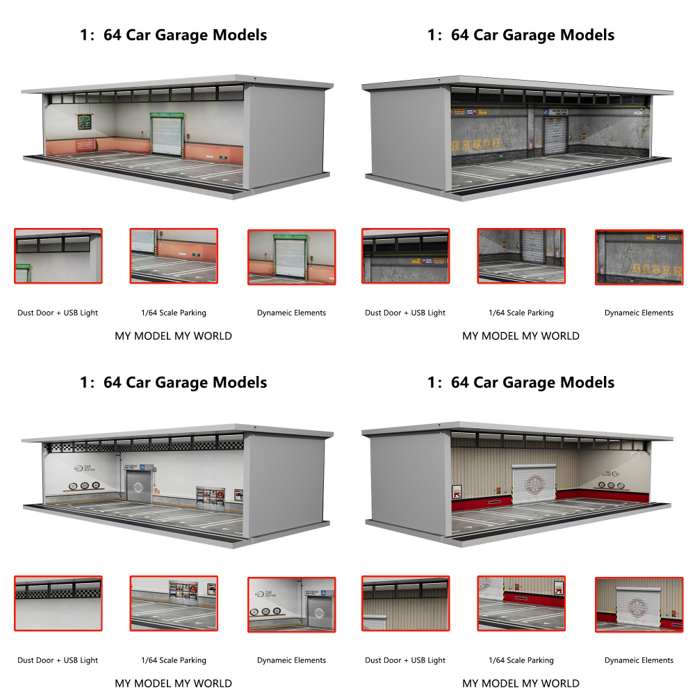 المزيد من الفن 1/64 سيارة المر - مراجعة Garage Lighting Decor وسعره